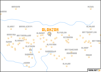 map of Al Aḩzam