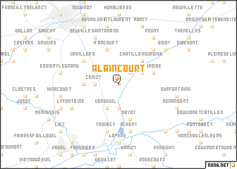 map of Alaincourt