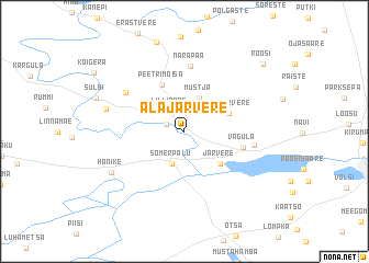 map of Ala-Järvere