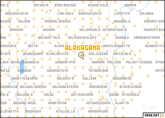 map of Alakagama