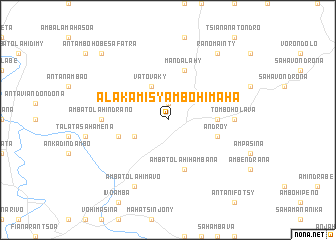 map of Alakamisy-Ambohimaha