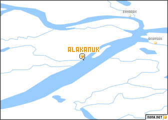 map of Alakanuk