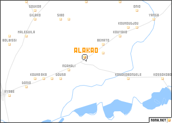 map of Alakao