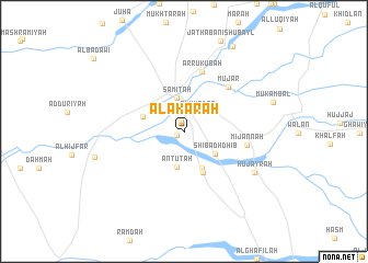 map of Al ‘Akarah