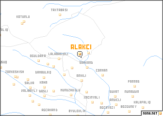 map of Əlǝkçi