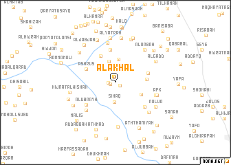 map of Al Akḩal