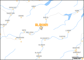 map of Al Akhrī