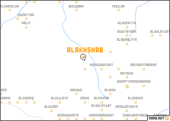 map of Al Akhshāb