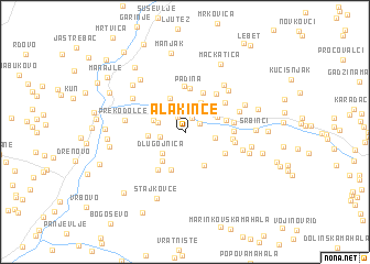 map of Alakince