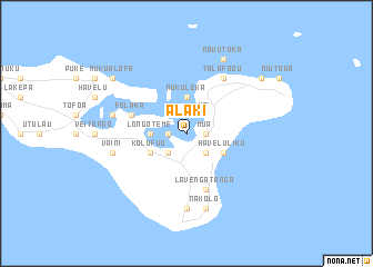 map of Alaki