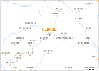 map of Alakoç