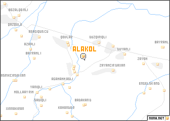 map of Alakol