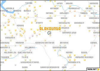 map of Alakounda