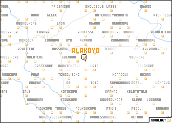 map of Alakoyo