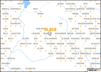 map of Alako