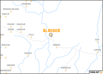 map of Alakuko