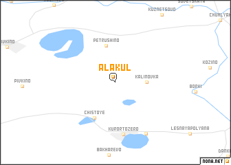 map of Alakul\