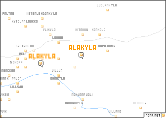 map of Alakylä