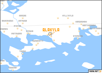 map of Alakylä