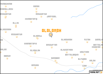 map of Al ‘Alāmah