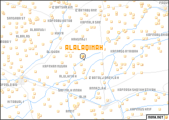 map of Al ‘Alāqimah