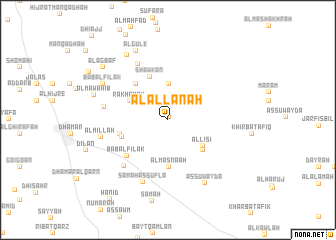 map of Al ‘Allānah