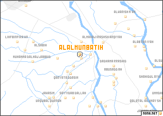 map of Āl al Munbaţiḩ