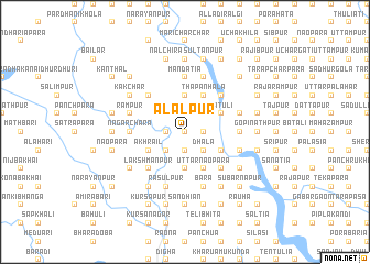 map of Ālālpur