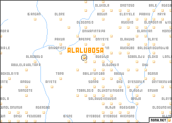 map of Alalubosa