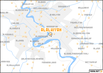 map of Al ‘Alwīyah