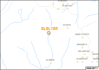 map of Āl ‘Alyān