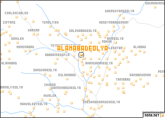 map of ‘Ālamābād-e ‘Olyā