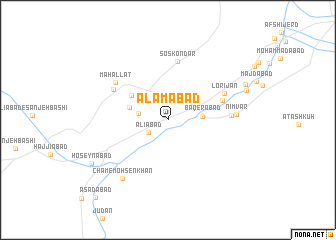 map of ‘Ālamābād