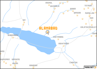 map of Alamābād