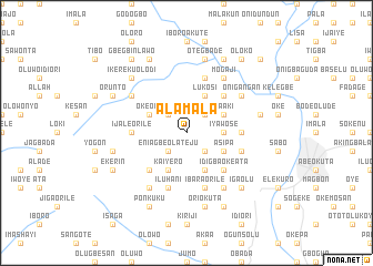 map of Alamala