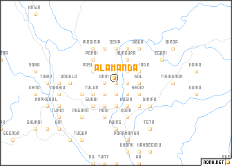 map of Alamanda