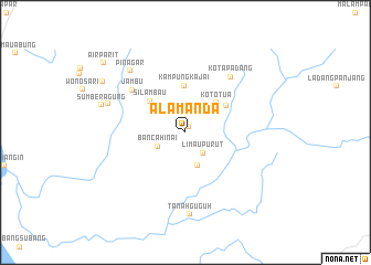 map of Alamanda