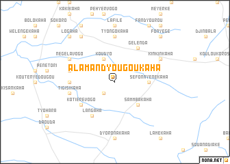 map of Alamandyougoukaha