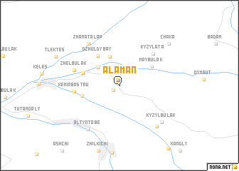 map of Alaman