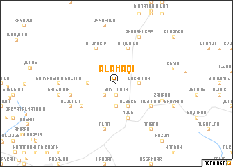 map of Al ‘Amāqī