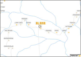 map of Alama