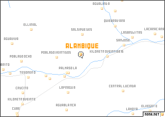 map of Alambique