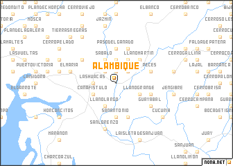 map of Alambique