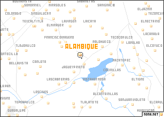 map of Alambique