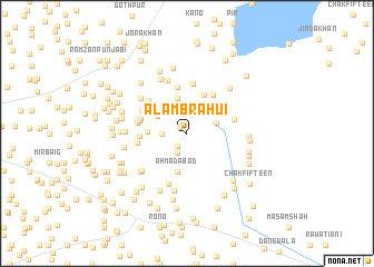 map of Alam Brāhui