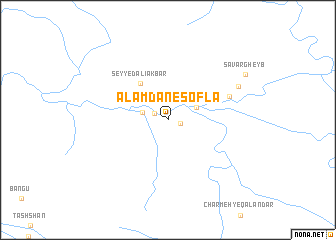 map of ‘Alamdān-e Soflā