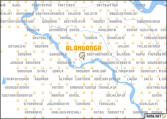 map of Ālamdānga