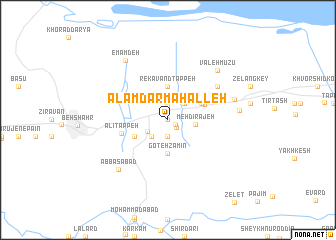 map of ‘Alamdār Maḩalleh