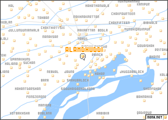 map of Ālam Dhuddi