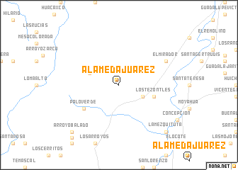 map of Alameda Juárez